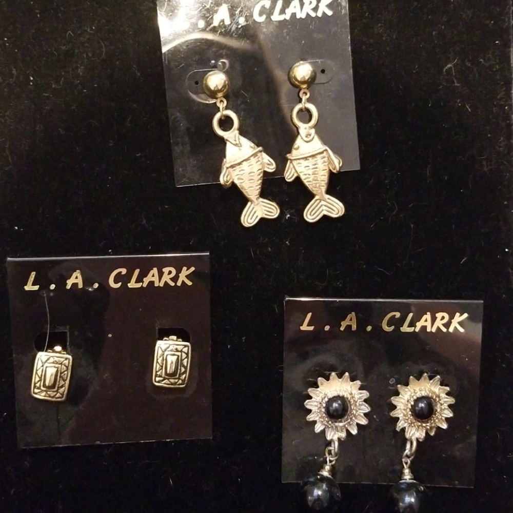 Vintage Gold Earring Set